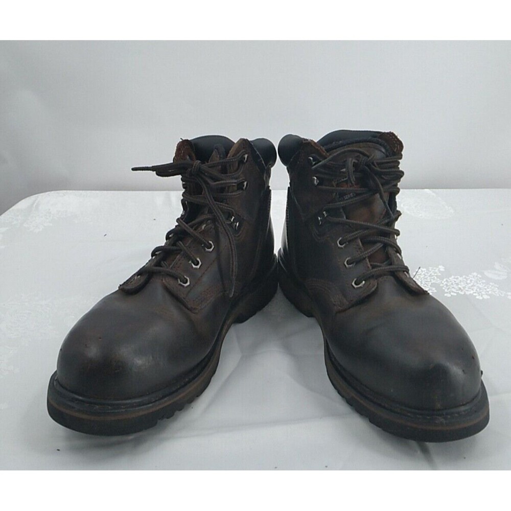 Timberland Men's Work Boots Size: 9.5 Pro Pit Boss  6" Steel Toe Work Boot